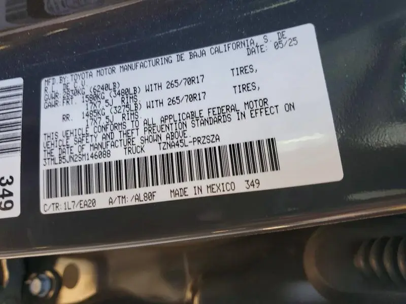 2025 TOYOTA TACOMA TRD OFF-ROAD  