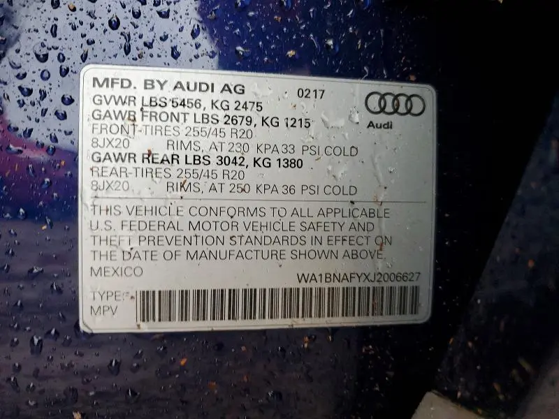 2018 AUDI Q5 PREMIUM PLUS  