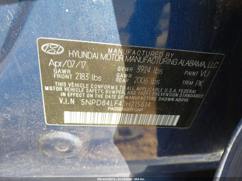 2018 HYUNDAI ELANTRA SEL