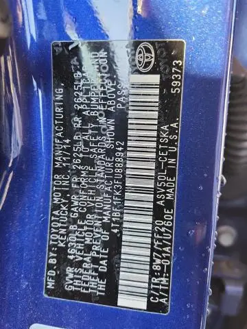 2015 TOYOTA CAMRY LE  