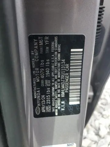 2024 HYUNDAI ELANTRA BLUE