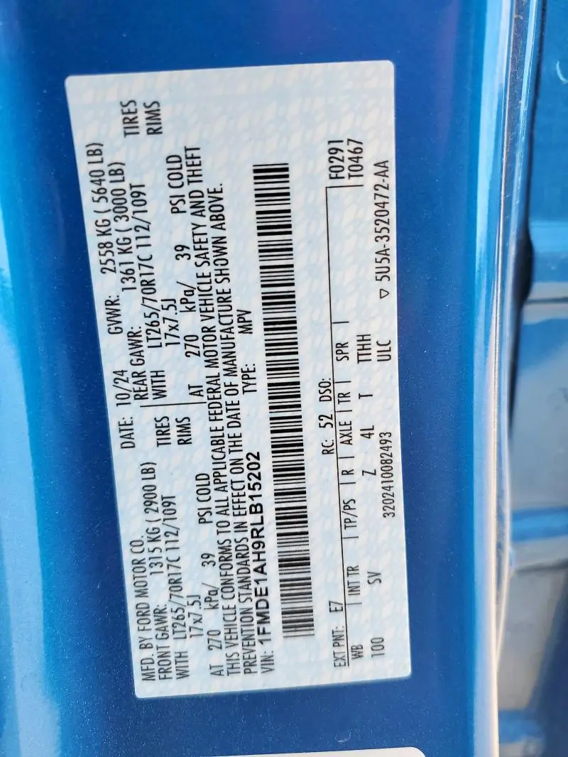 2024 FORD BRONCO BLACK DIAMOND  