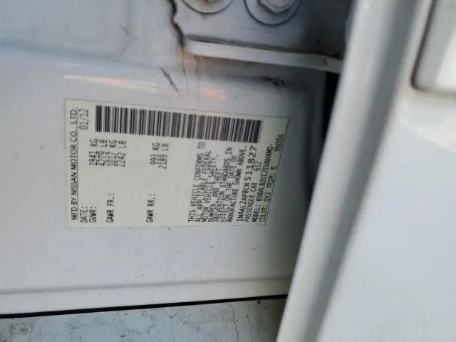 2012 NISSAN ALTIMA BASE  