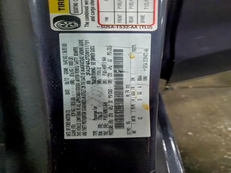 2013 FORD FIESTA S  