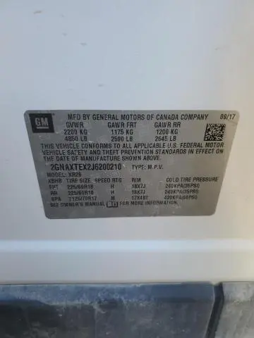 2018 CHEVROLET EQUINOX LT  