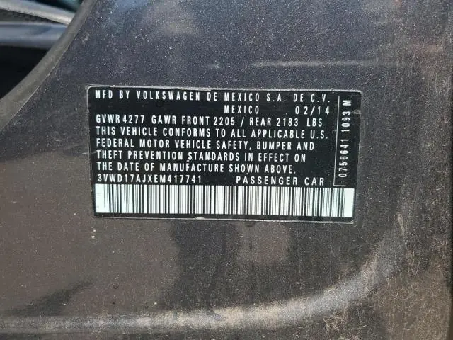 2014 VOLKSWAGEN JETTA SE  