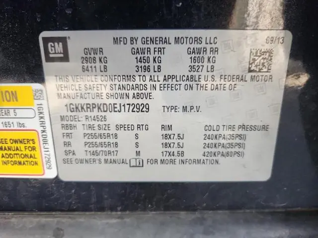 2014 GMC ACADIA SLE  