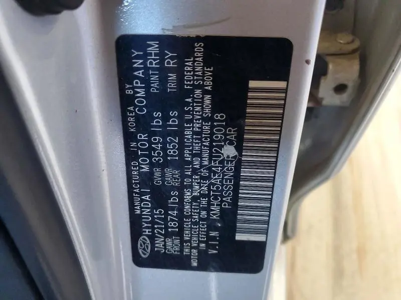 2015 HYUNDAI ACCENT GS  