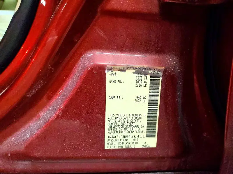 2013 NISSAN ALTIMA 2.5  