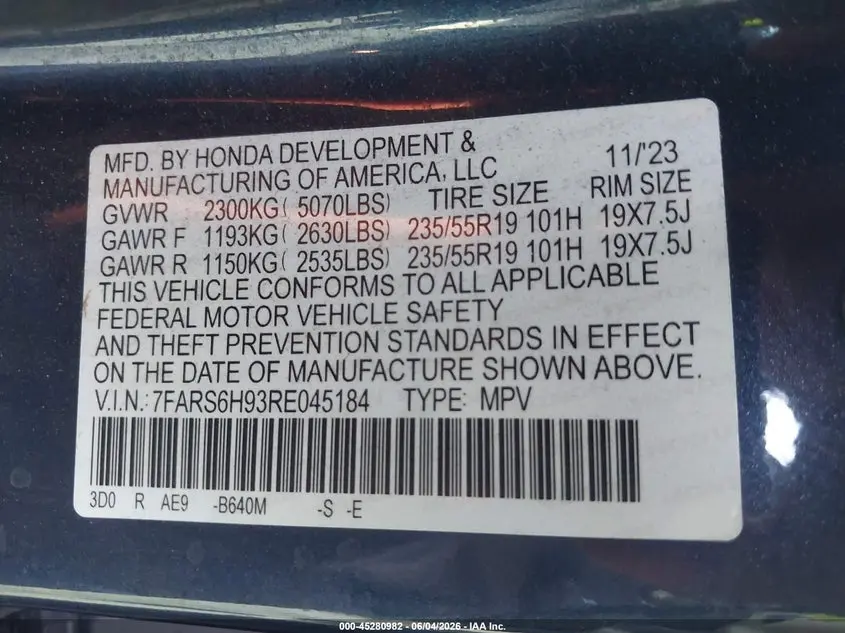 2024 HONDA CR-V HYBRID SPORT TOURING