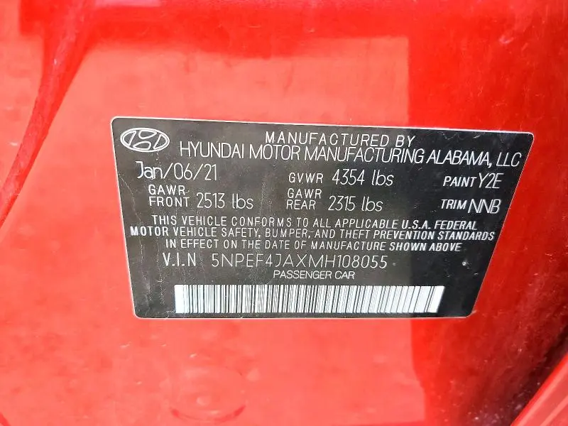 2021 HYUNDAI SONATA SEL  