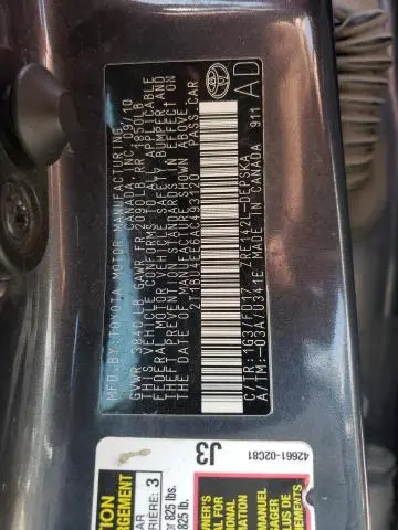 2010 TOYOTA COROLLA BASE  