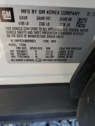 2022 CHEVROLET TRAILBLAZER LT  