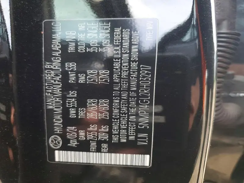 2024 HYUNDAI SANTA FE SE  