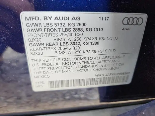 2018 AUDI SQ5 PRESTIGE