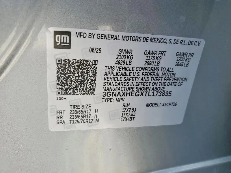 2026 CHEVROLET EQUINOX LT  