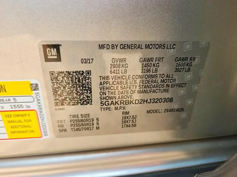 2017 BUICK ENCLAVE   