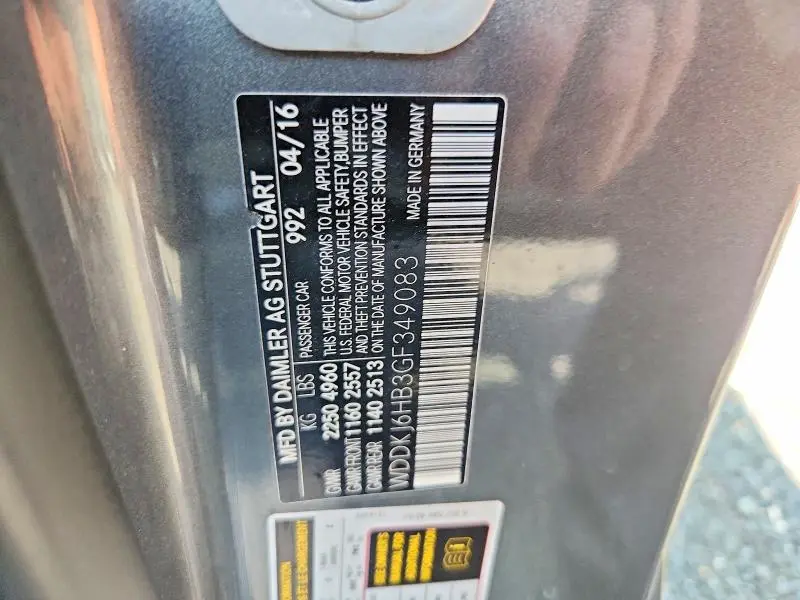 2016 MERCEDES-BENZ E 400 4MATIC  