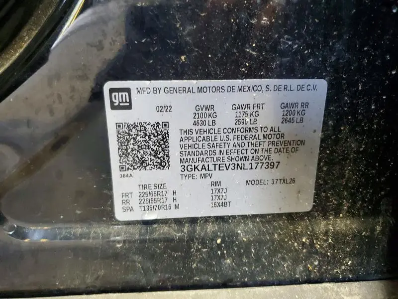 2022 GMC TERRAIN SLE  