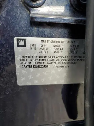 2018 CADILLAC CTS PREMIUM LUXURY  