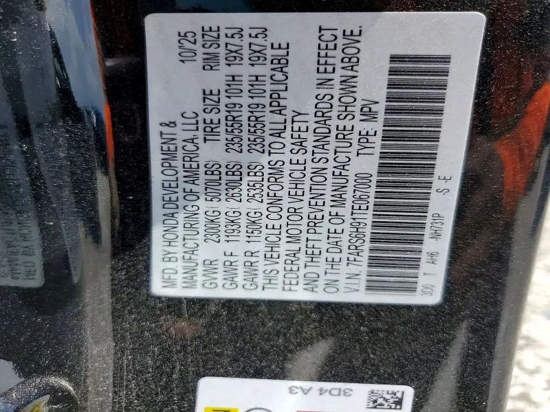 2026 HONDA CR-V SPORT TOURING  
