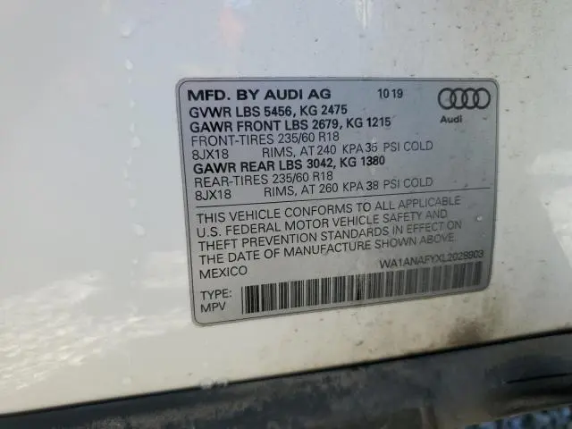 2020 AUDI Q5 PREMIUM  