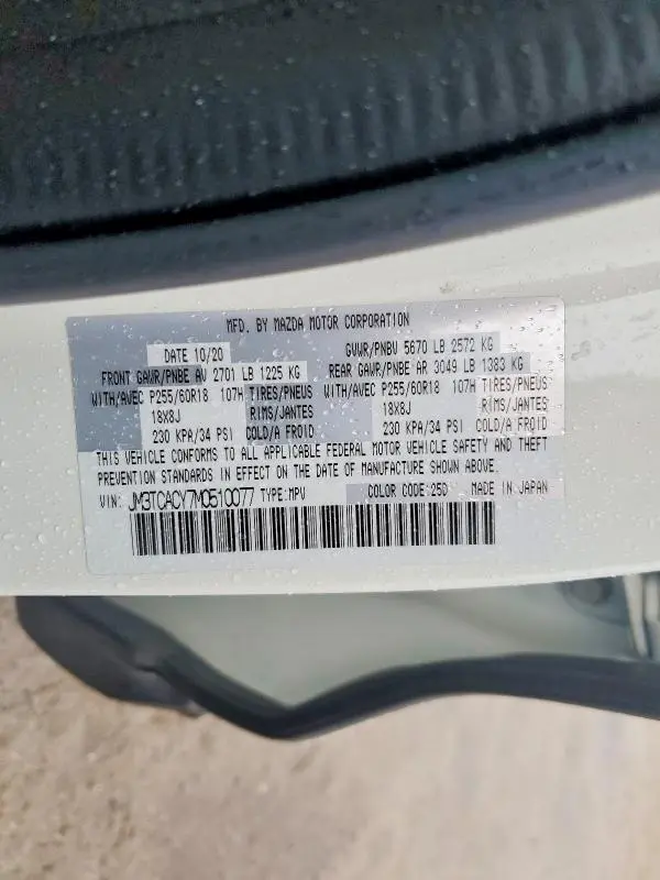 2021 MAZDA CX-9 TOURING  