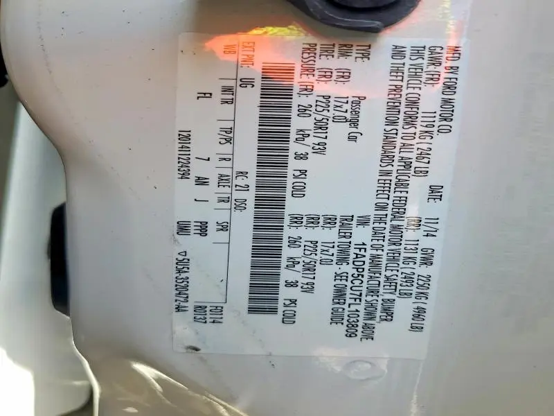 2015 FORD C-MAX PREMIUM SEL  