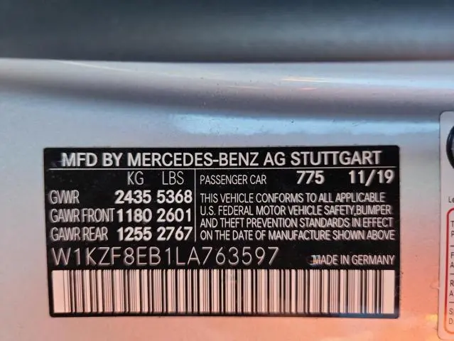 2020 MERCEDES-BENZ E 350 4MATIC  