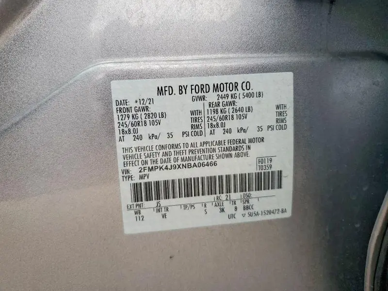 2022 FORD EDGE SEL  