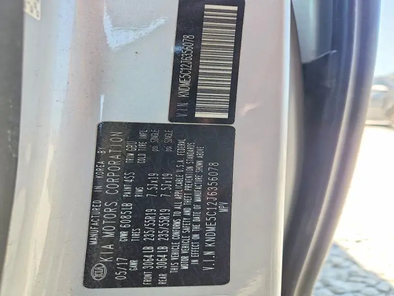 2018 KIA SEDONA SXL  