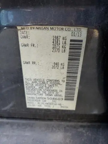 2013 NISSAN ALTIMA 3.5S  