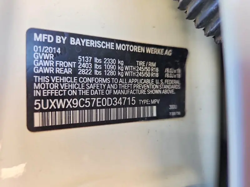 2014 BMW X3 XDRIVE28I  