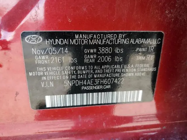 2015 HYUNDAI ELANTRA SE