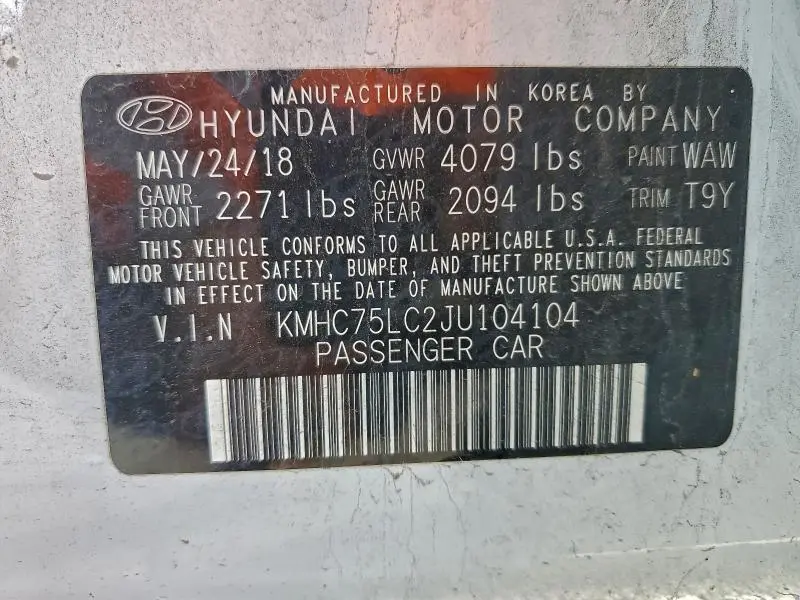 2018 HYUNDAI IONIQ SEL  