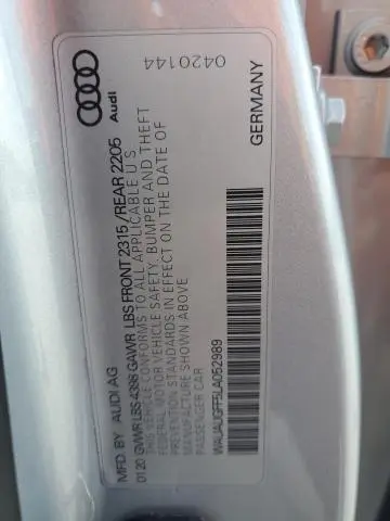 2020 AUDI A3 PREMIUM  