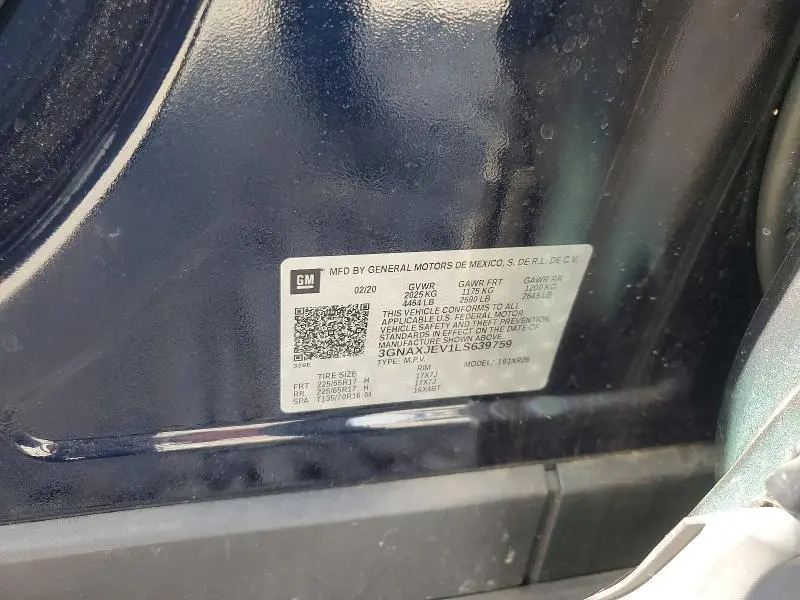 2020 CHEVROLET EQUINOX LT  