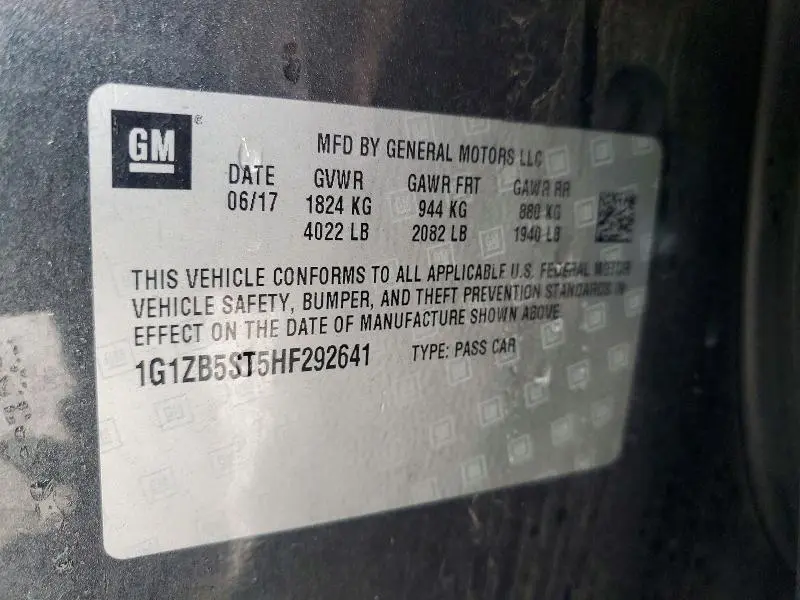 2017 CHEVROLET MALIBU LS  
