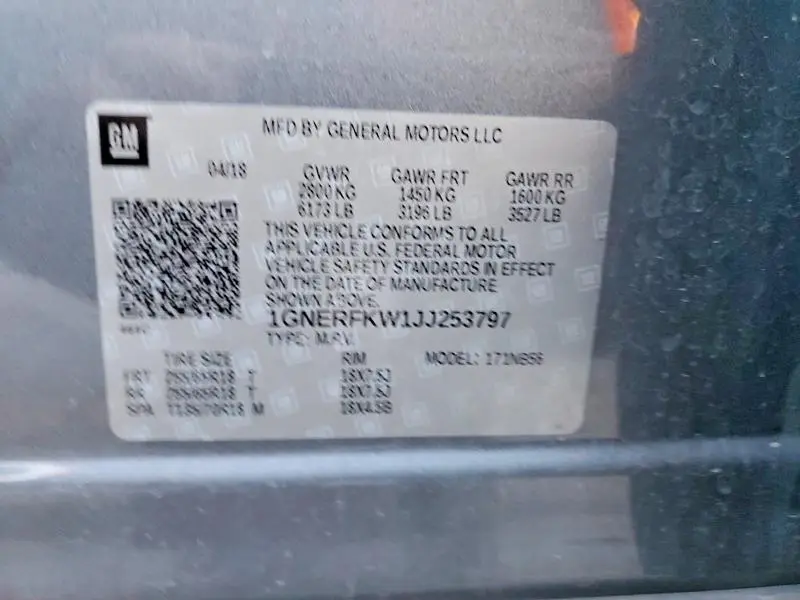 2018 CHEVROLET TRAVERSE LS  