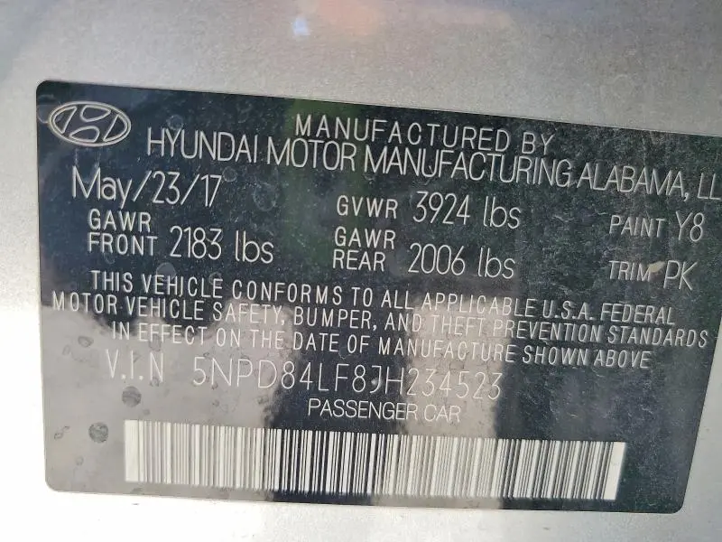 2018 HYUNDAI ELANTRA VALUE EDITION  