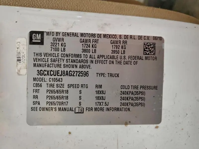 2010 CHEVROLET SILVERADO C1500 HYBRID  