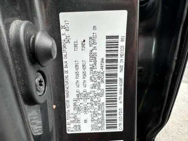 2017 TOYOTA TACOMA DOUBLE CAB  