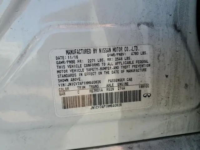 2017 INFINITI Q50 BASE  