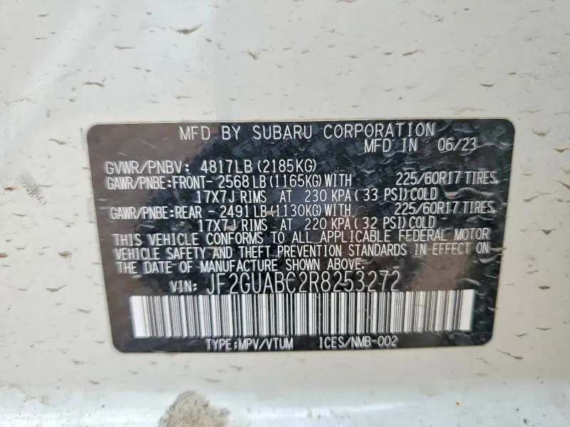 2024 SUBARU CROSSTREK   