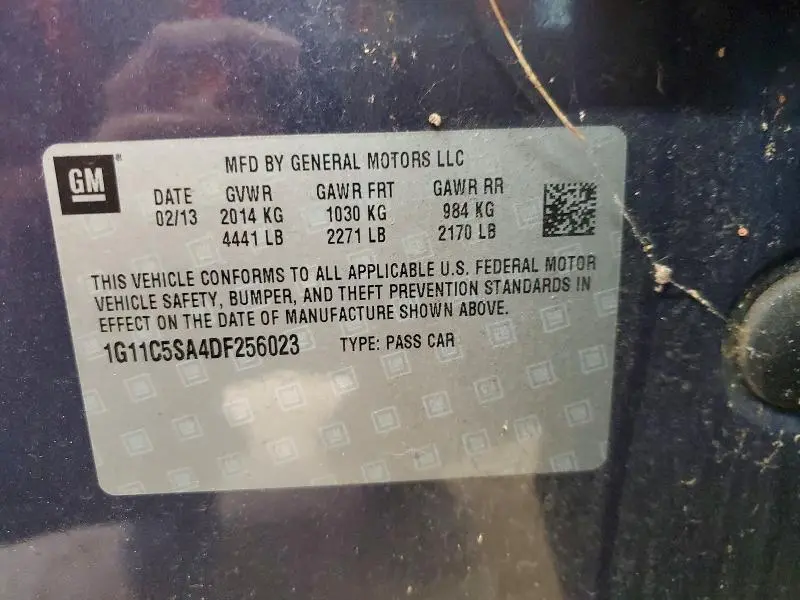 2013 CHEVROLET MALIBU 1LT  