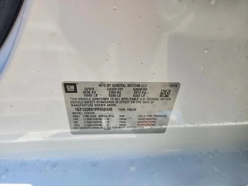 2015 GMC SIERRA K2500 DENALI  