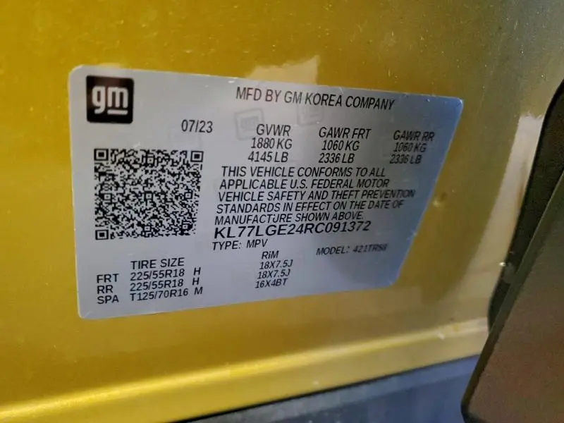 2024 CHEVROLET TRAX 1RS  