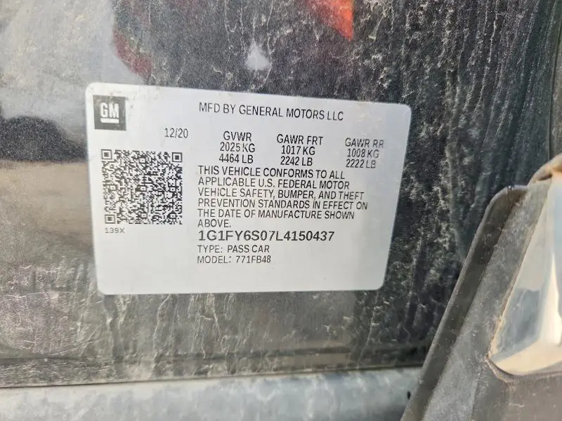2020 CHEVROLET BOLT EV LT  