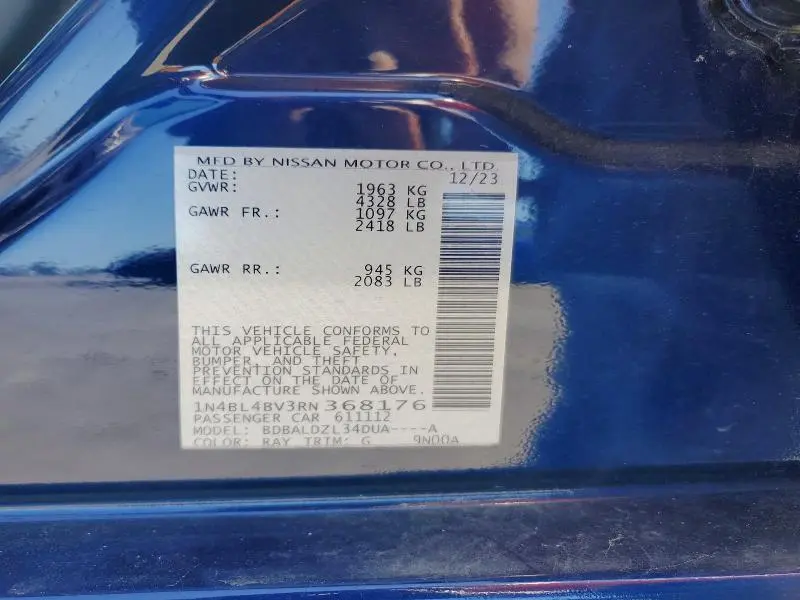 2024 NISSAN ALTIMA S  