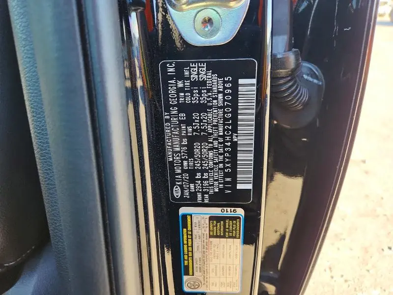 2020 KIA TELLURIDE EX  